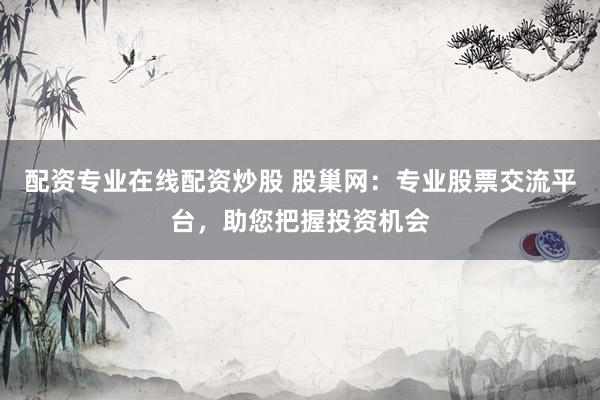 配资专业在线配资炒股 股巢网：专业股票交流平台，助您把握投资机会
