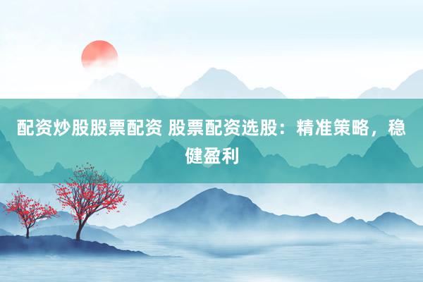 配资炒股股票配资 股票配资选股：精准策略，稳健盈利