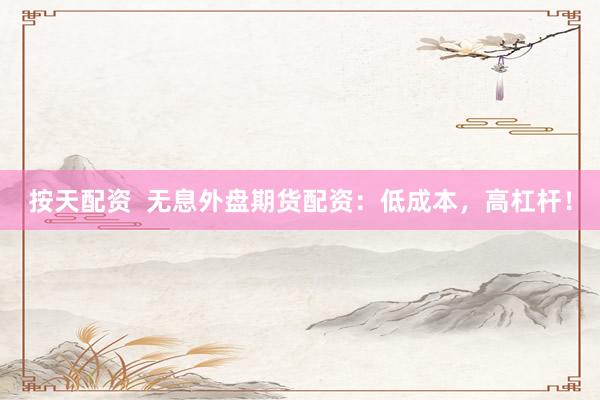 按天配资  无息外盘期货配资：低成本，高杠杆！