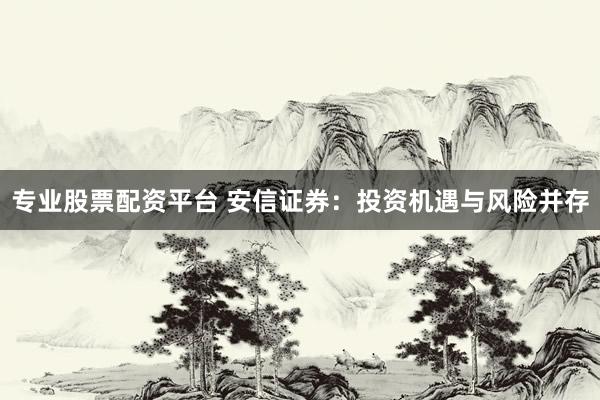 专业股票配资平台 安信证券：投资机遇与风险并存
