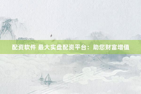 配资软件 最大实盘配资平台：助您财富增值