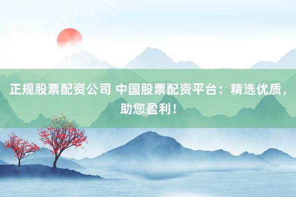 正规股票配资公司 中国股票配资平台：精选优质，助您盈利！